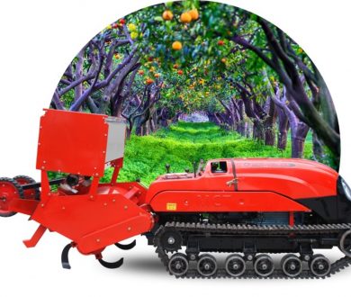 Crawler Orchard Tractor with Fertilizer