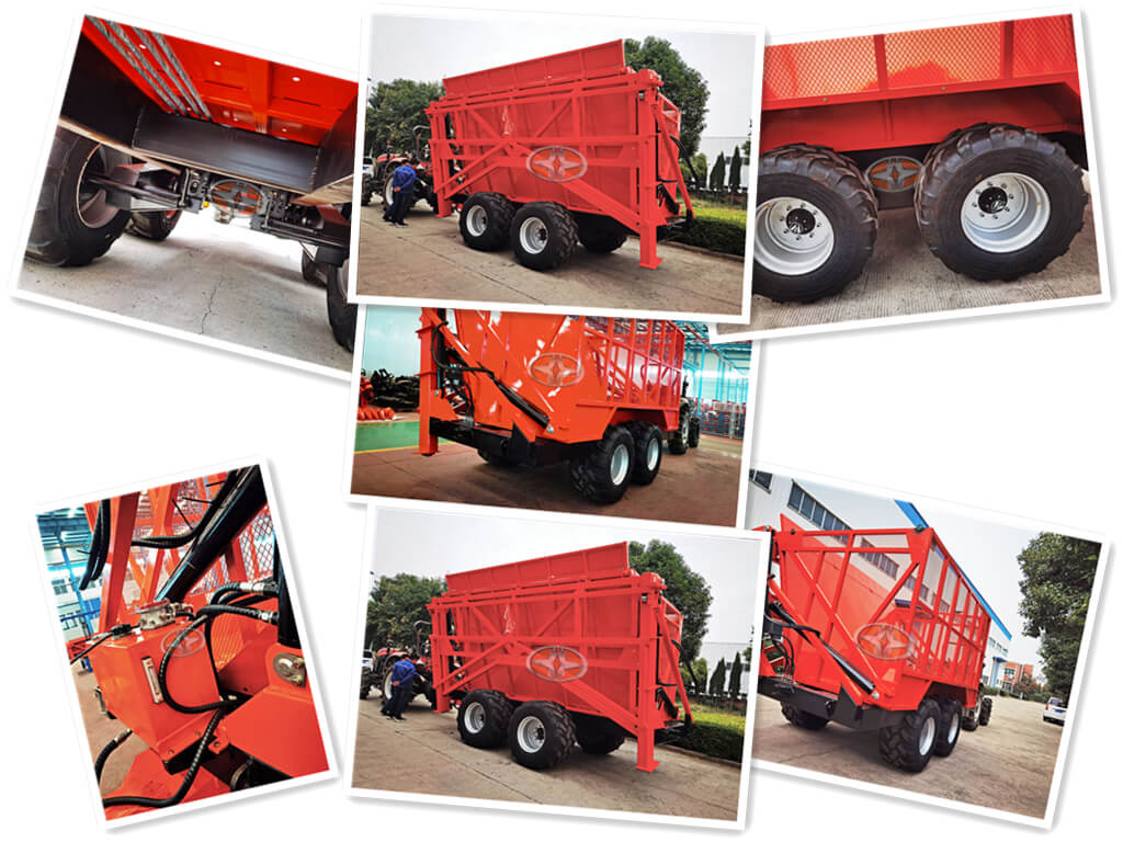 7YGS 6t 8t Sugarcane Transportation self-tipping Trailer